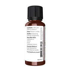 NOW Foods balsam fir needle oil in a diffuser setup with a woodsy scent