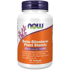 NOW Foods Beta-Sitosterol Plant Sterols capsules support healthy cholesterol levels within the normal range.