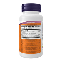 NOW Foods Blood Pressure Health bottle label closeup showing MegaNatural-BP and hawthorn