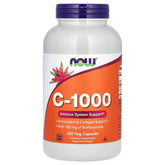 Now Foods C 1000 bottle label close-up for daily vitamin C support
