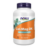 NOW Foods Cal-Mag DK bottle shows calcium and magnesium support for bone health.