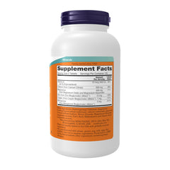 NOW Foods Calcium Citrate bottle label showing ingredients and certifications.