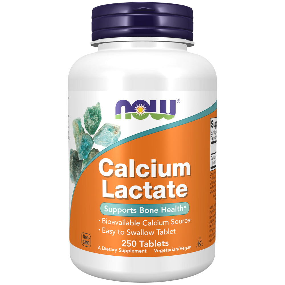 NOW Foods Calcium Lactate tablet for easy daily use