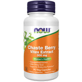 NOW Foods Chaste Berry Vitex Extract bottle front for everyday wellness options