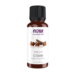 NOW Foods clove oil bottle with warm aroma for relaxing ambience