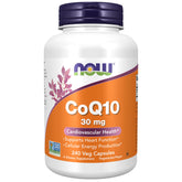 NOW Foods CoQ10 bottle front image showing 240 vegan capsules for energy support