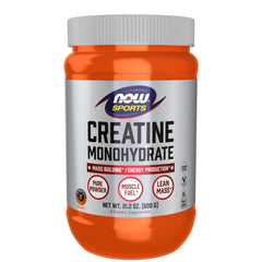 NOW Foods Creatine Monohydrate powder bottle for quick energy during workouts