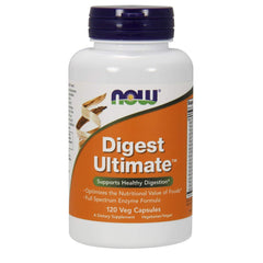 NOW Foods Digest Ultimate bottle front view showing full spectrum enzymes