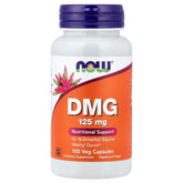 NOW Foods DMG 125mg bottle with capsules for daily nutritional support
