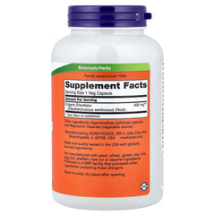 NOW Foods Eleuthero capsules in a jar for daily use.