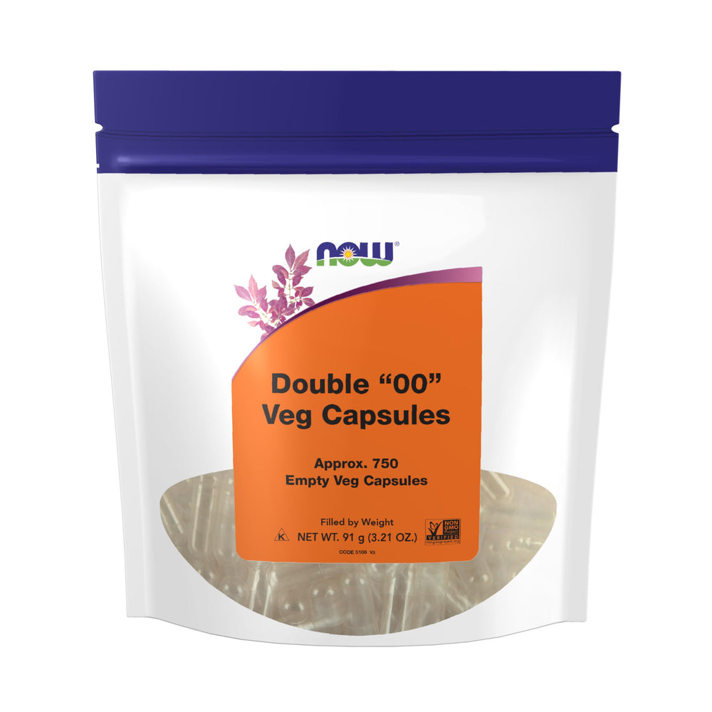 NOW Foods empty veg capsules double-00 ready for DIY blends
