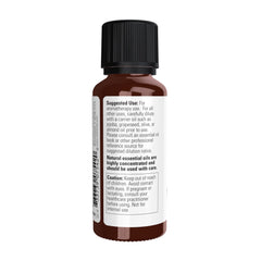 NOW Foods Frankincense Oil steam distilled process highlighted for pure, potent aromatherapy potential.