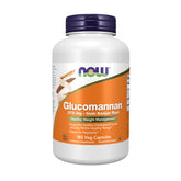 NOW Foods Glucomannan 575 mg bottle label, showcasing packaging for weight management support