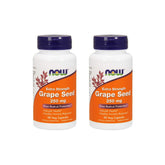 NOW Foods Grape Seed Extract bottle highlights concentrated polyphenols for daily use.