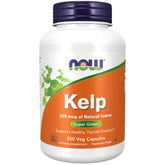 NOW Foods Kelp capsules with natural iodine for thyroid support