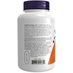NOW Foods L-Arginine 1000 mg non-GMO label, quality you can trust