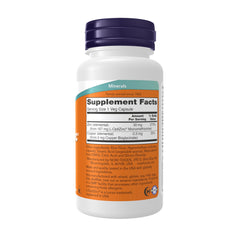 NOW Foods L-OptiZinc 30 mg capsules close-up