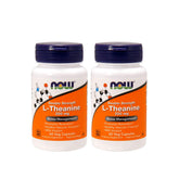 NOW Foods L-Theanine 200 mg capsule close-up highlighting calm focus potential