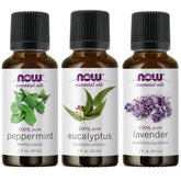 NOW Foods lavender essential oil bottle for calming aromatherapy sessions
