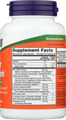 NOW Foods Liver Refresh serving size panel helps plan a daily regimen.