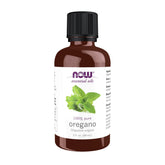 NOW Foods oregano oil bottle showcasing pure essential oil for aromatherapy use