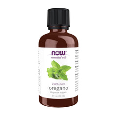 NOW Foods oregano oil bottle showcasing pure essential oil for aromatherapy use