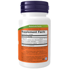 NOW Foods oregano oil label closeup highlights 55% carvacrol.