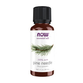 NOW Foods Pine Needle Oil bottle for purified aromatherapy sessions.