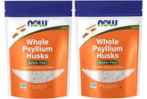 NOW Foods Psyllium Husks Whole bottle shows high-fiber content for daily fiber goals.