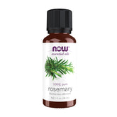NOW Foods Rosemary Oil bottle pour shows pure aroma for diffusers.