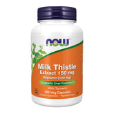 NOW Foods Silymarin milk thistle extract bottle top view for daily liver support