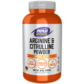 NOW Foods Sports Arginine Citrulline powder bottle showing 1:1 ratio for training