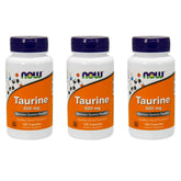 NOW Foods Taurine 500mg bottle supports bile salt formation and membrane stability.