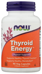 NOW Foods Thyroid Energy bottle front for daily energy support