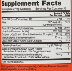 NOW Foods Thyroid Energy capsules close-up for convenient daily use