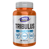 NOW Foods Tribulus 1000 mg tablet front showcases packaging suggesting vitality support.