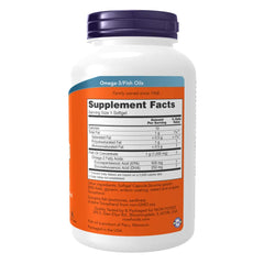 NOW Foods Ultra Omega-3 label closeup noting GMP quality assured