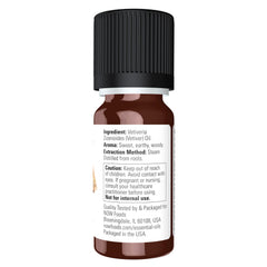 NOW Foods Vetiver Oil in a diffuser setup creating a woodsy, relaxing ambience