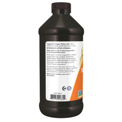 NOW Foods Wheat Germ Oil label indicates non-GMO certifications