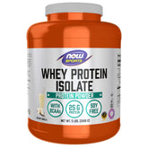 NOW Foods Whey Isolate creamy vanilla tub shows post-workout protein and easy mixing
