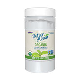 NOW Foods BetterStevia Organic powder bottle – zero-calorie sweetness for keto-friendly meals.
