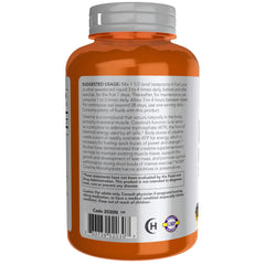 NOW Foods Creatine Monohydrate powder in glass highlights clean energy potential.