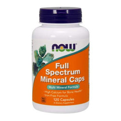 NOW Foods Full Spectrum Mineral Caps dosing image references 60 servings per container