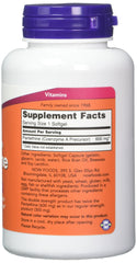 NOW Foods Pantethine 600 mg pack of 2 bottles for convenient daily use