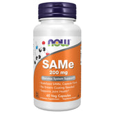 NOW Foods SAMe bottle front shows stabilized capsules for joint and brain support
