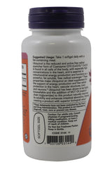 NOW Foods Ubiquinol 200 mg softgels on a shelf supporting a health-conscious routine.