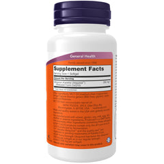 NOW Foods Ubiquinol 200 mg softgels label closeup showing active CoQ10 form.