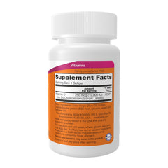 Closeup of NOW Foods Vitamin D3 softgels for easy daily intake and absorption.