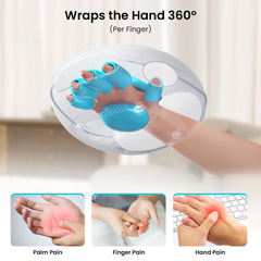 NOWWISH Massager showing independent finger sleeves for targeted pressure.