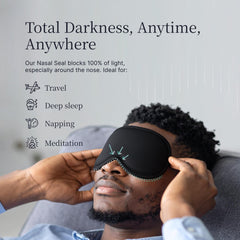 Nox Sleep 3D contours enable REM-friendly eye movement.